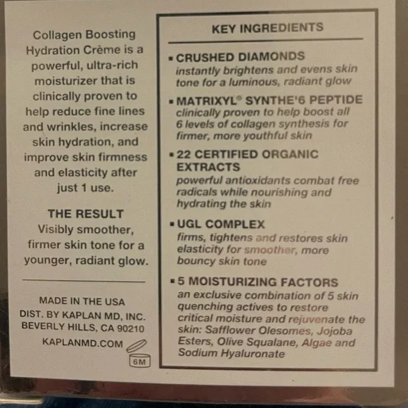 Kaplan MD Diamond Contour Hydration Crème - Picture 3 of 3